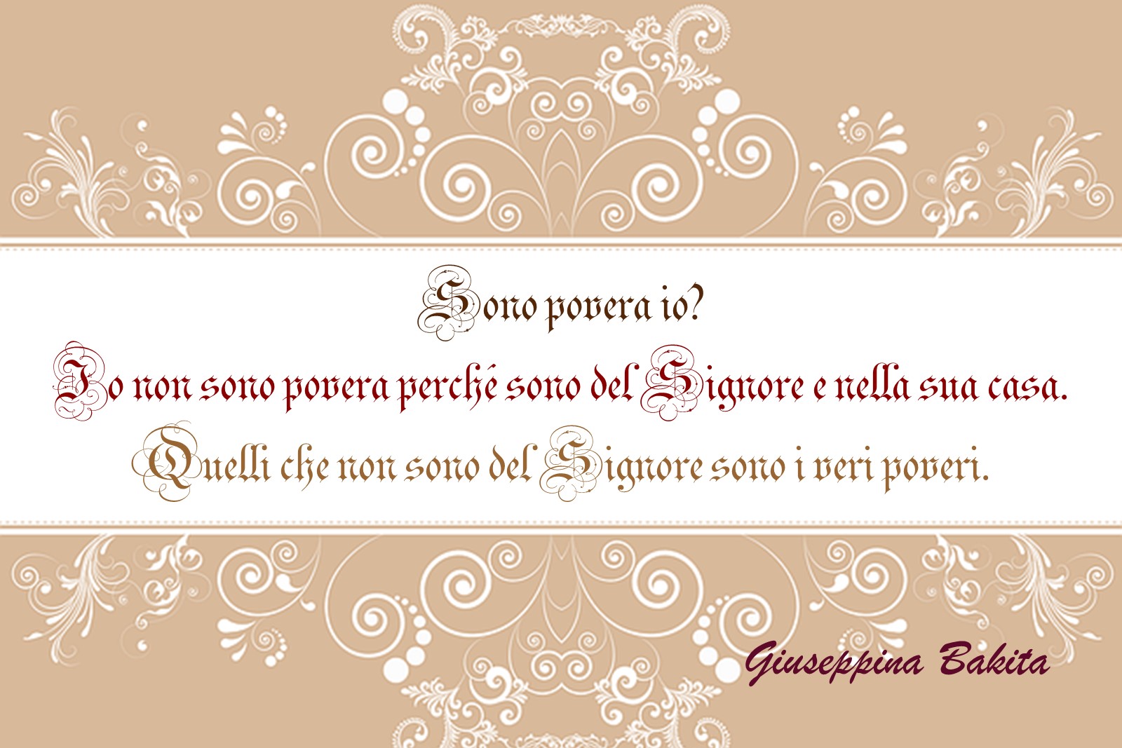 110. Non sono povera !